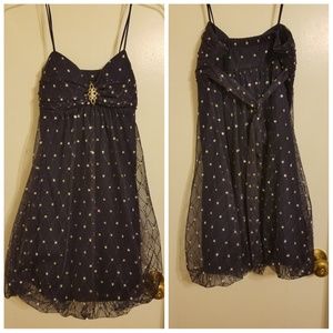 Navy blue short formal dress